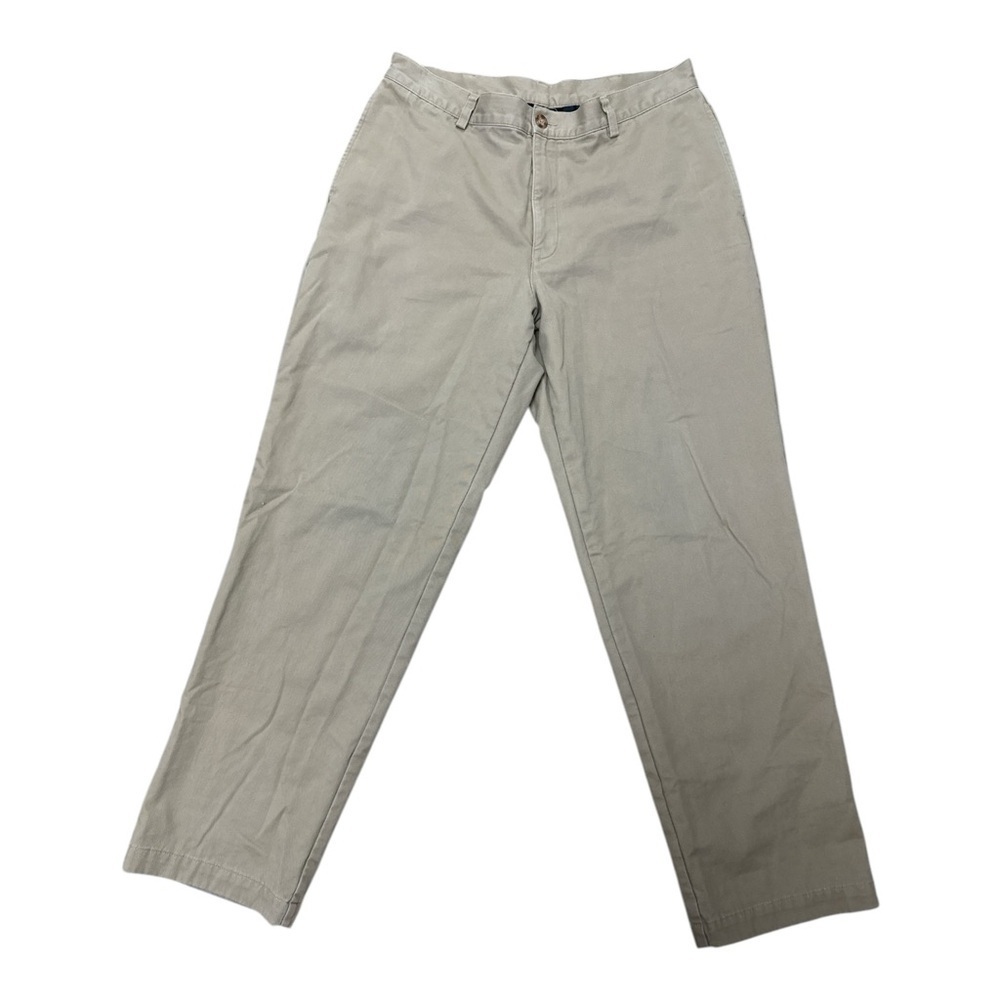 L.L. Bean Tan Chinos Relaxed Fit Cotton Blend